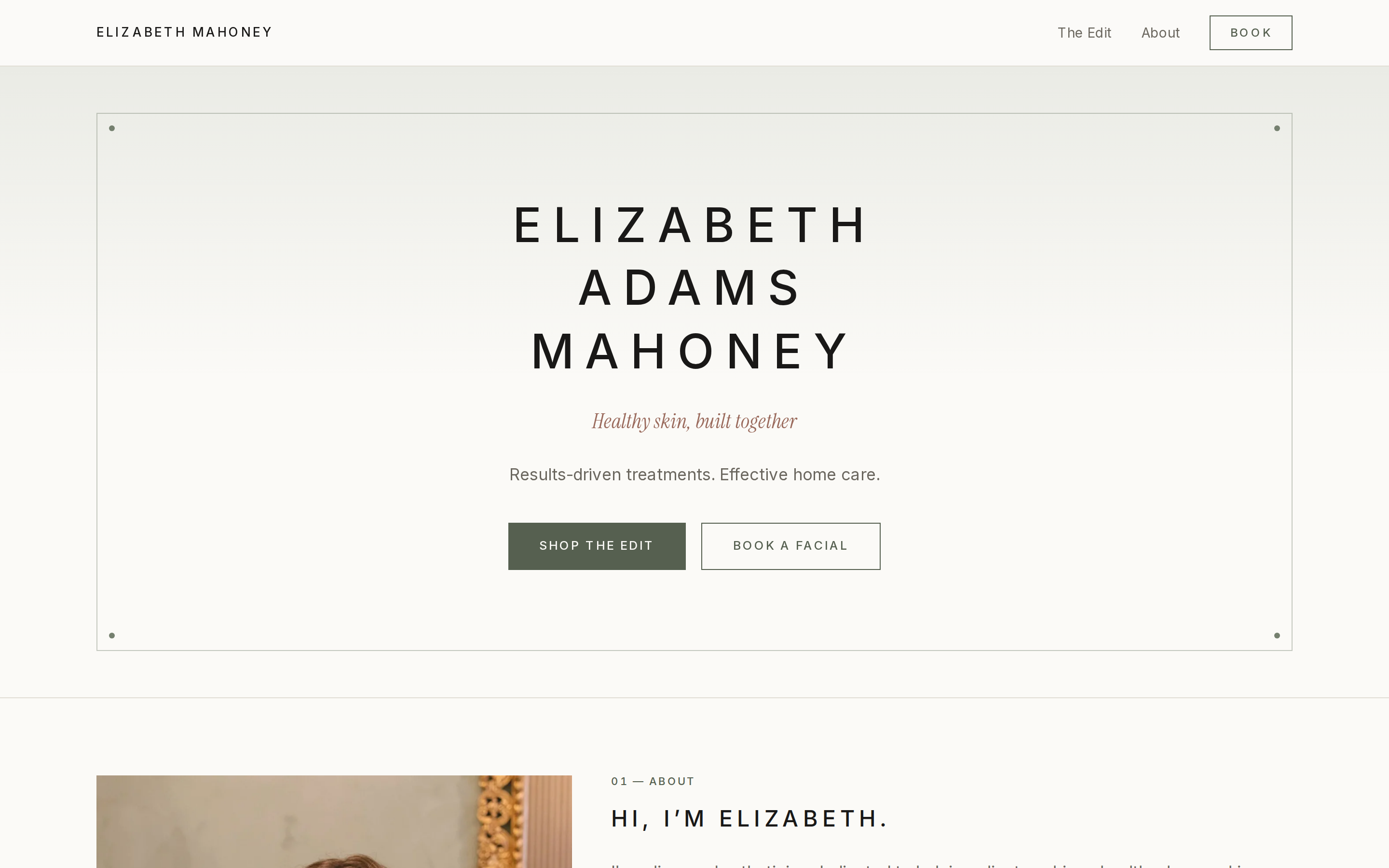 Elizabeth Mahoney Esthetics — A serene home for Marin's best esthetician