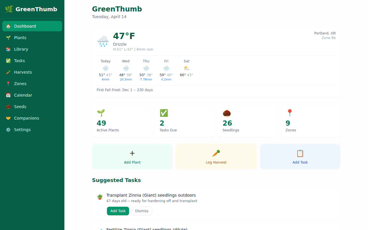 GreenThumb — Your garden's brain