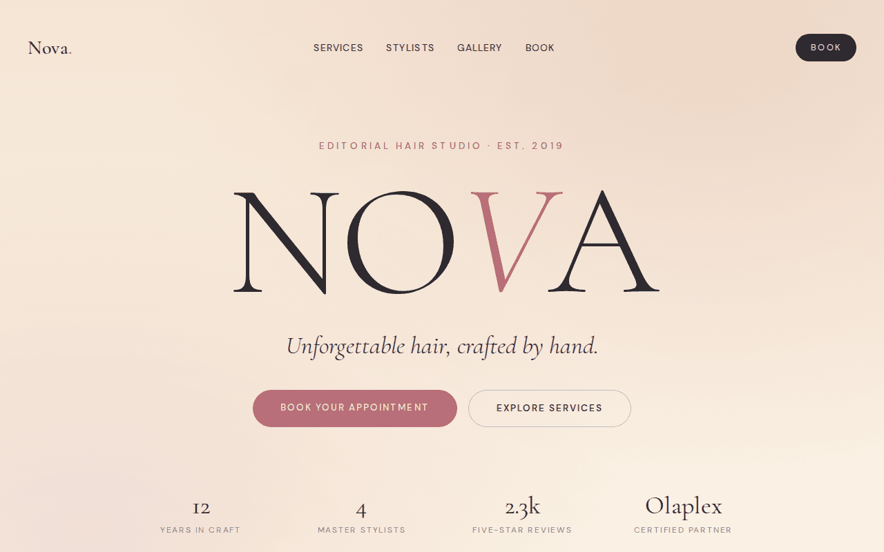 Nova Salon — Book, browse, and fall in love with your next look