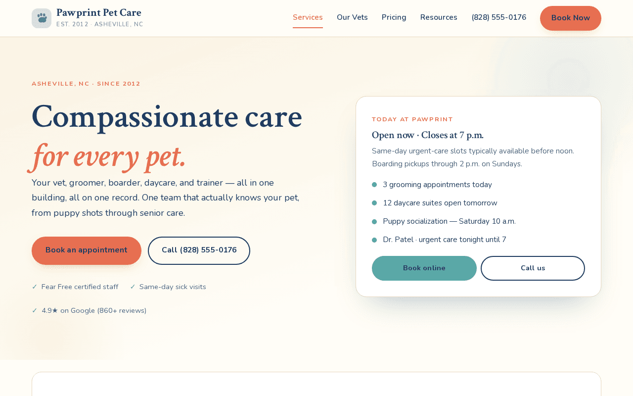 Pawprint Pet Care — Where pets get the VIP treatment